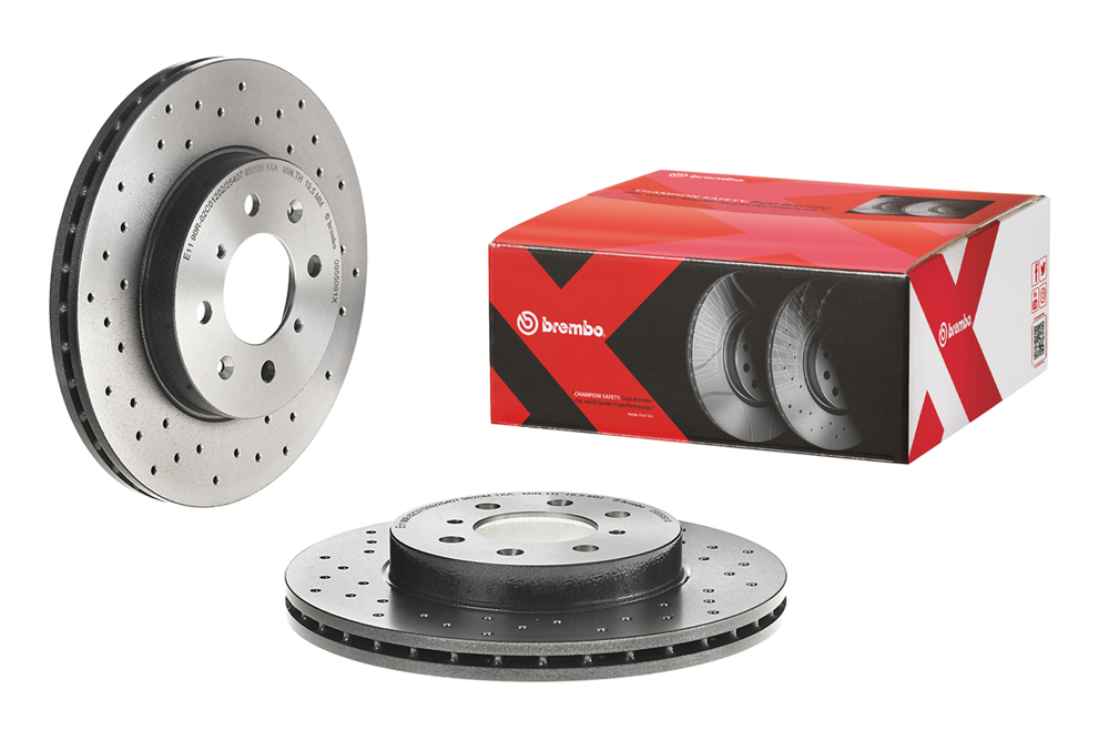 Brembo Bremsscheibe XTRA LINE – gelocht/beschichtet 09.5509.1X Brembo Bremsscheibe XTRA LINE – gelocht/beschichtet 09.5509.1X