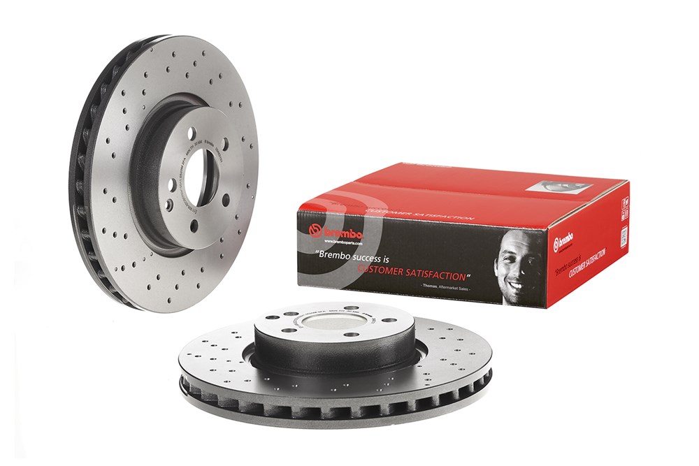Brembo Bremsscheibe – gelocht/beschichtet 09.A621.31 Brembo Bremsscheibe – gelocht/beschichtet 09.A621.31
