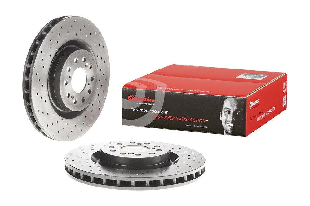 Brembo Bremsscheibe – gelocht/beschichtet 09.C338.11 Brembo Bremsscheibe – gelocht/beschichtet 09.C338.11