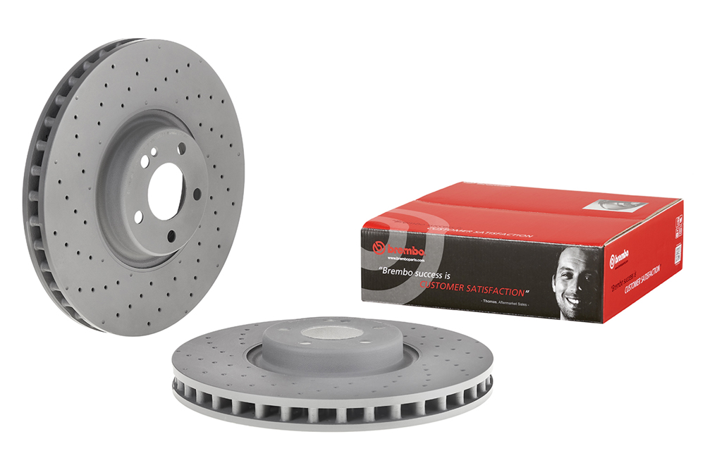 Brembo Bremsscheibe – gelocht/beschichtet 09.D524.13