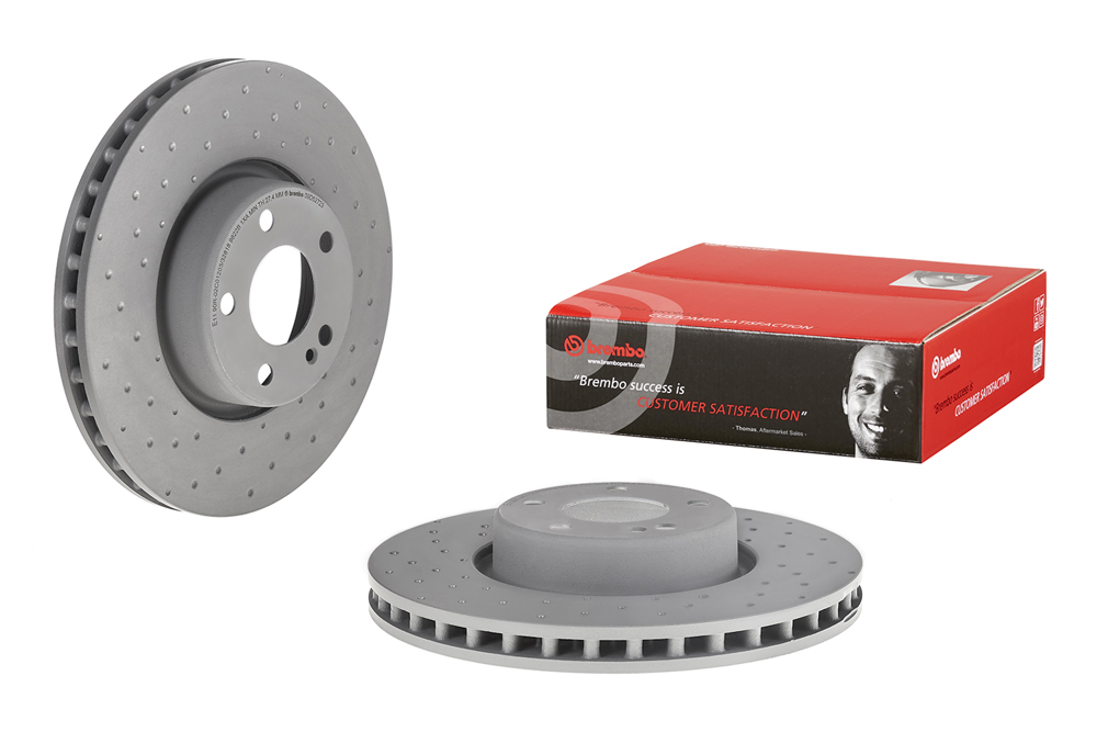 Brembo Bremsscheibe – gelocht/beschichtet 09.D527.23 Brembo Bremsscheibe – gelocht/beschichtet 09.D527.23