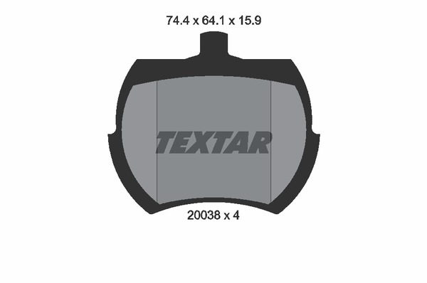 Textar Bremsbelagsatz 2003801