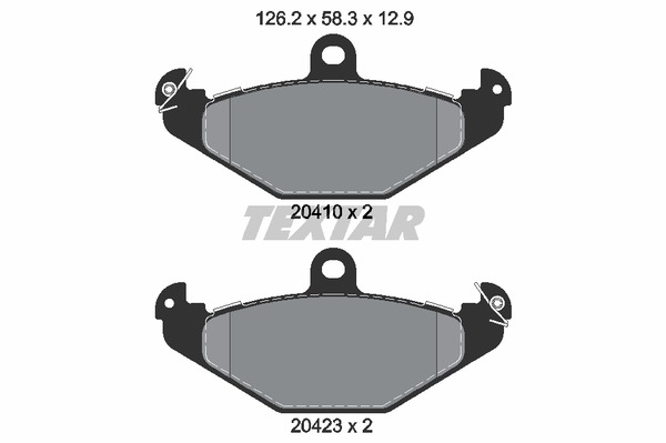 Textar Bremsbelagsatz 2041003