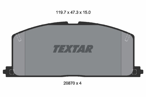 Textar Bremsbelagsatz 2087001