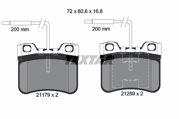 Textar Bremsbelagsatz 2117902