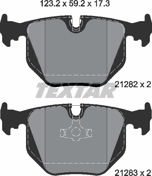 Textar Bremsbelagsatz 2128201
