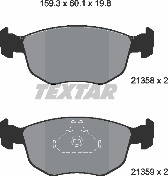 Textar Bremsbelagsatz 2135803