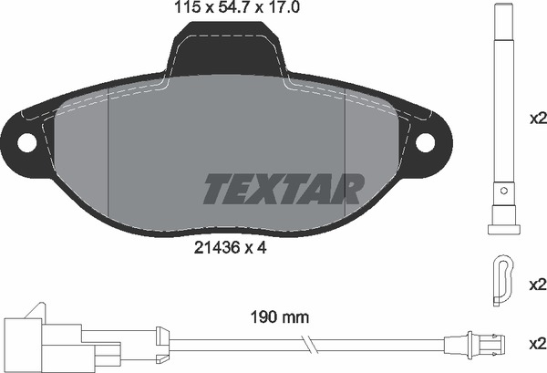 Textar Bremsbelagsatz 2143609