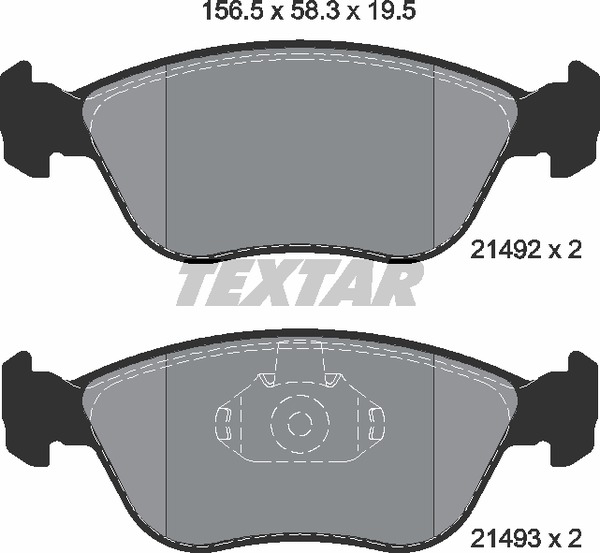 Textar Bremsbelagsatz 2149201