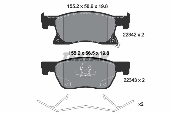 Textar Bremsbelagsatz 2234201