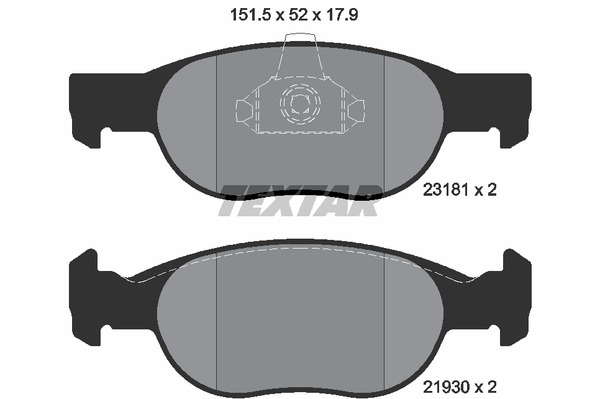 Textar Bremsbelagsatz 2318101