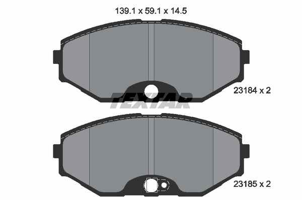 Textar Bremsbelagsatz 2318401