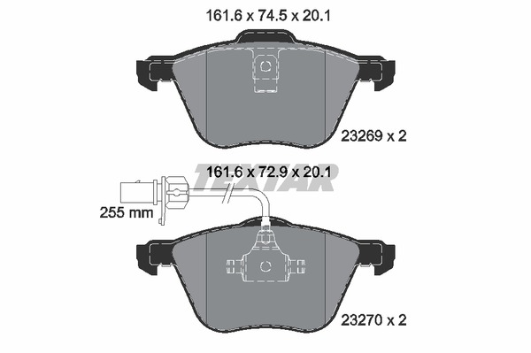 Textar Bremsbelagsatz 2326903