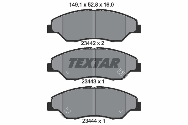 Textar Bremsbelagsatz 2344201