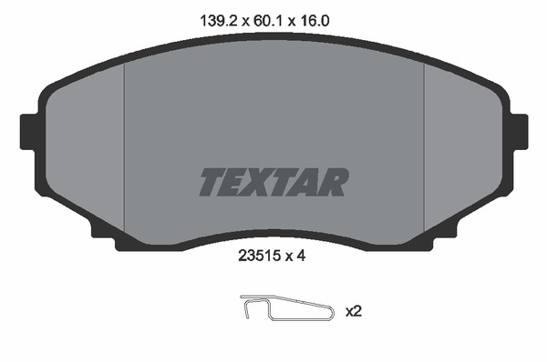 Textar Bremsbelagsatz 2351501