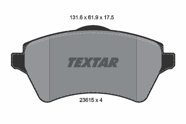Textar Bremsbelagsatz 2361501