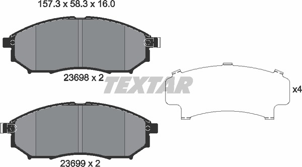 Textar Bremsbelagsatz 2369801