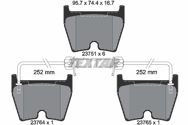 Textar Bremsbelagsatz 2375101