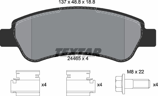 Textar Bremsbelagsatz 2446501