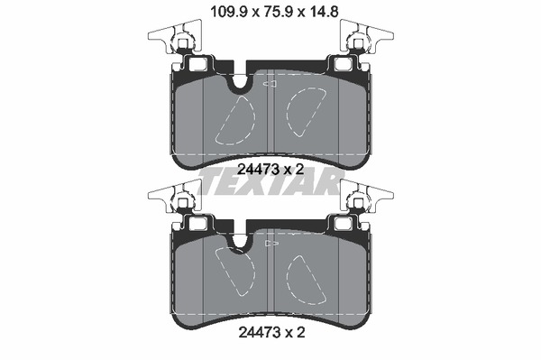 Textar Bremsbelagsatz 2447301