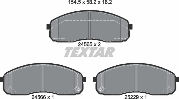 Textar Bremsbelagsatz 2456501