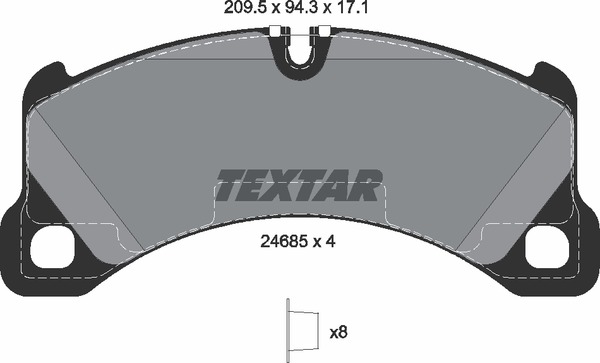Textar Bremsbelagsatz 2468501