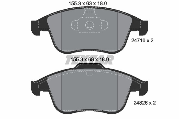 Textar Bremsbelagsatz 2471001