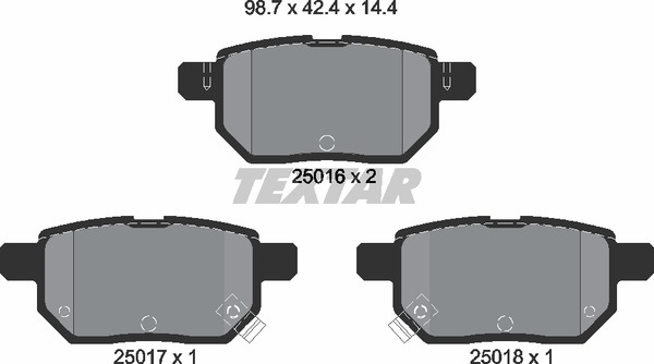 Textar Bremsbelagsatz 2501601