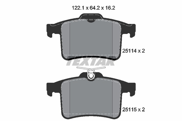 Textar Bremsbelagsatz 2511401