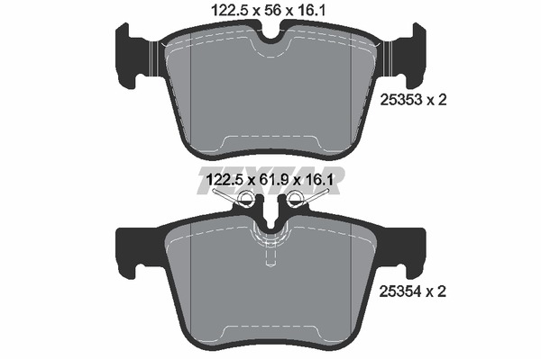 Textar Bremsbelagsatz 2535301