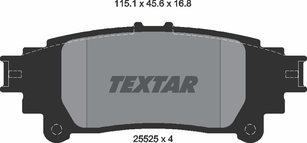 Textar Bremsbelagsatz 2552501
