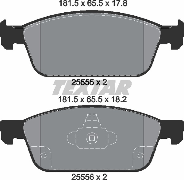 Textar Bremsbelagsatz 2555501