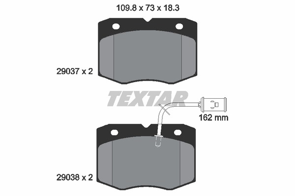 Textar Bremsbelagsatz 2903701
