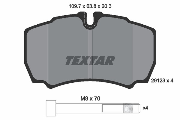 Textar Bremsbelagsatz 2912303