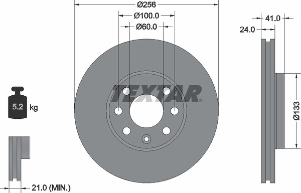 Textar Bremsscheibe 92091803