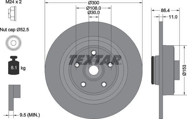 Textar Bremsscheibe 92159803