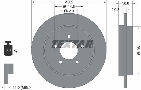 Textar Bremsscheibe 92197803