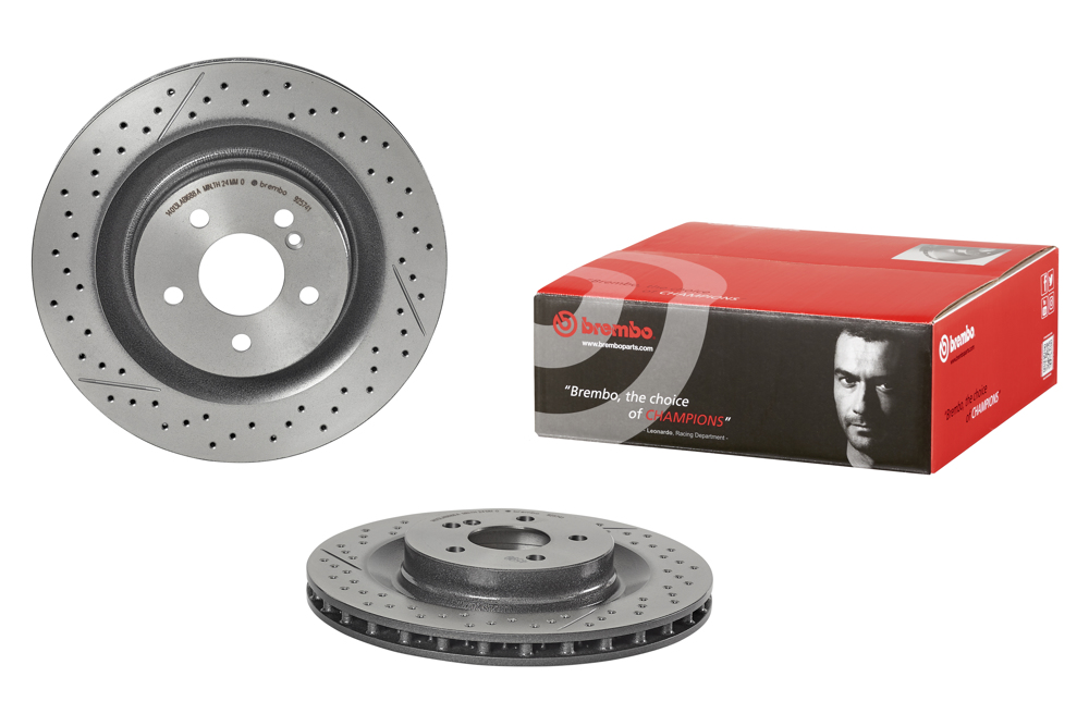 Brembo Bremsscheibe – geschlitzt/gelocht/beschichtet 09.9257.41 Brembo Bremsscheibe – geschlitzt/gelocht/beschichtet 09.9257.41
