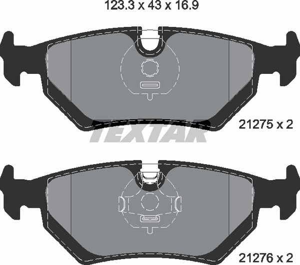 Textar Bremsbelagsatz 2127501