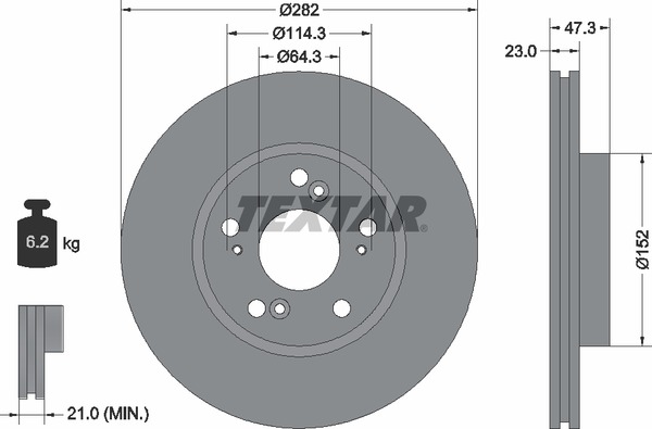 Textar Bremsscheibe 92128400