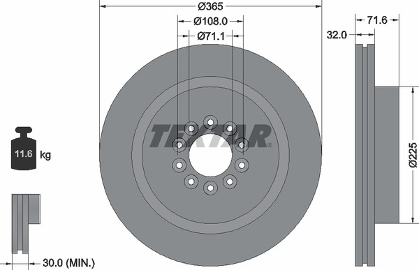 Textar Bremsscheibe 92223103