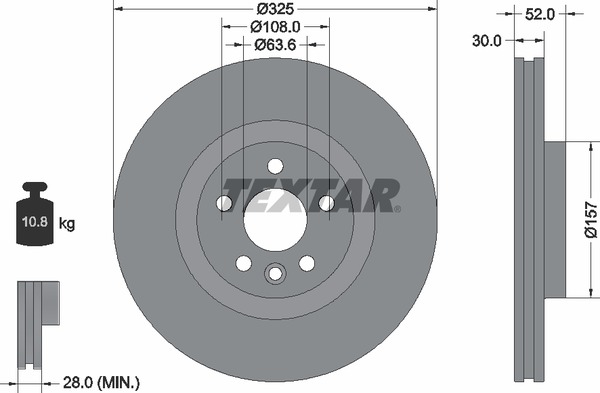 Textar Bremsscheibe 92278603