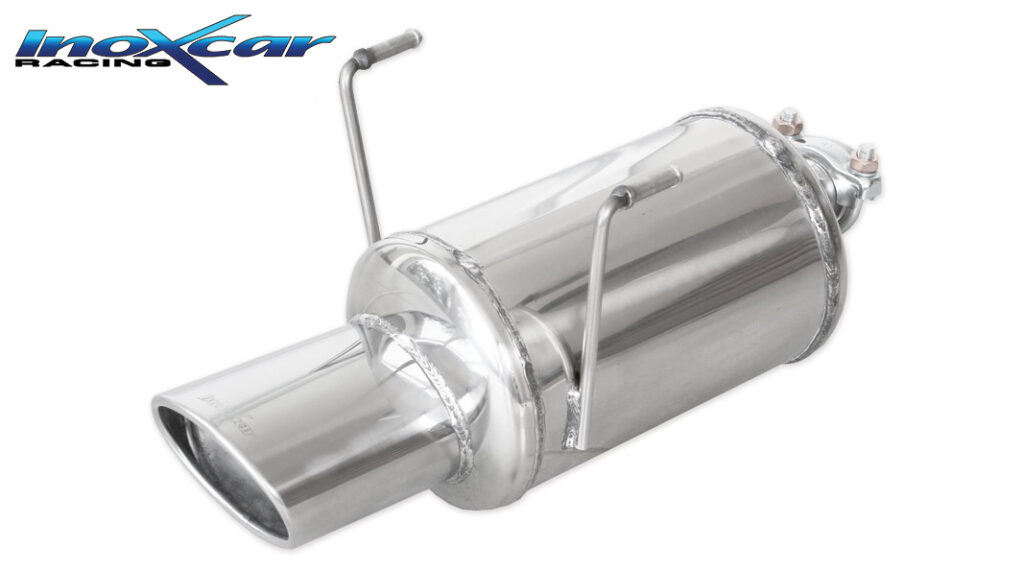 Inoxcar Endschalldämpfer mit 1 Endrohr 120×80 mm Chrom FICQ.11.120 Inoxcar Endschalldämpfer mit 1 Endrohr 120×80 mm Chrom FICQ.11.120