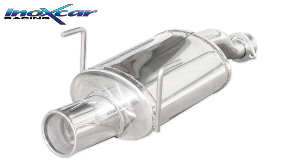 Inoxcar Endschalldämpfer mit 1 Endrohr Ø102 mm Chrom HOCI.01.102 Inoxcar Endschalldämpfer mit 1 Endrohr Ø102 mm Chrom HOCI.01.102