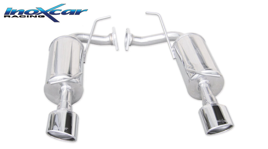Inoxcar Endschalldämpfer mit 1 Endrohr 120×80 mm Chrom rechts und links MAZD.01.120 Inoxcar Endschalldämpfer mit 1 Endrohr 120×80 mm Chrom rechts und links MAZD.01.120