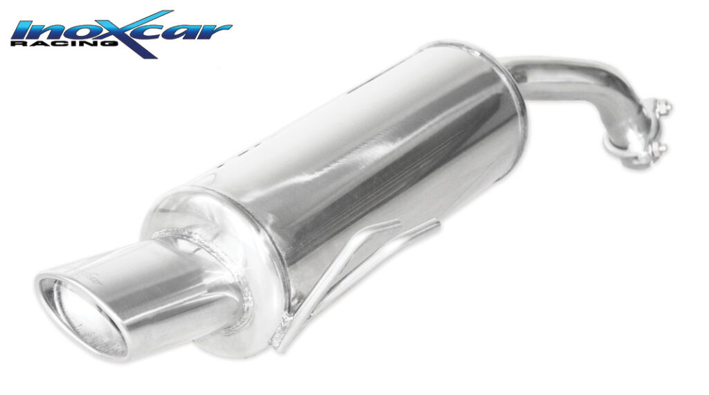 Inoxcar Endschalldämpfer mit 1 Endrohr 120×80 mm Chrom MICZT.01.120 Inoxcar Endschalldämpfer mit 1 Endrohr 120×80 mm Chrom MICZT.01.120