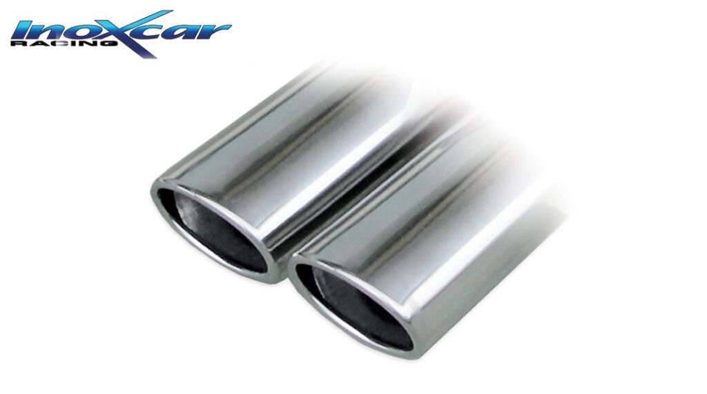 Inoxcar Endschalldämpfer mit 2 Endrohren Ø90×70 mm Chrom OVBM.04.90