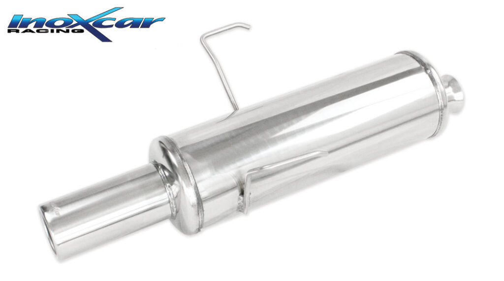 Inoxcar Endschalldämpfer mit 1 Endrohr Ø80 mm Chrom PE106.04.80 Inoxcar Endschalldämpfer mit 1 Endrohr Ø80 mm Chrom PE106.04.80