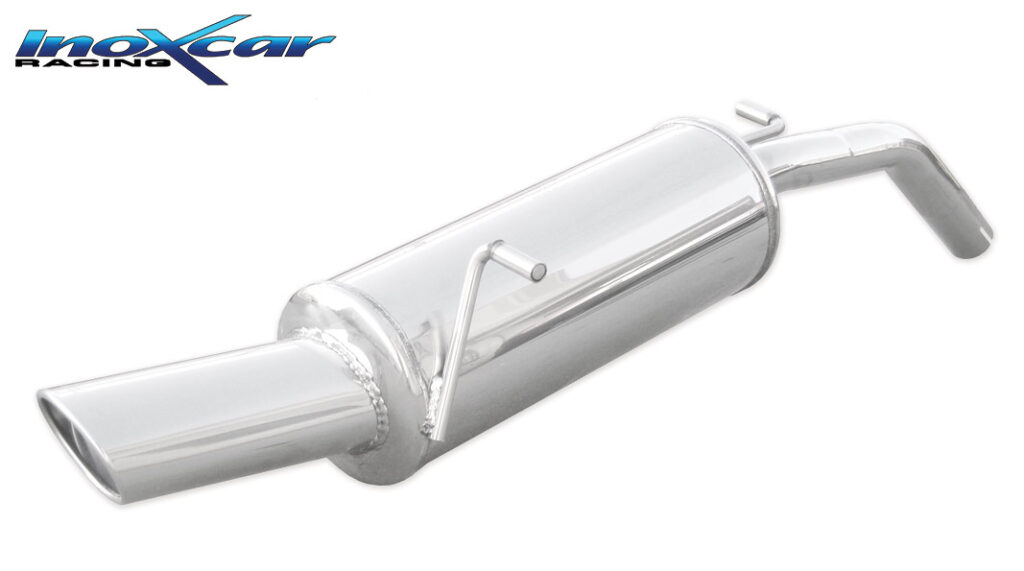 Inoxcar Endschalldämpfer mit 1 Endrohr 120×80 mm Chrom PE207.01.120 Inoxcar Endschalldämpfer mit 1 Endrohr 120×80 mm Chrom PE207.01.120