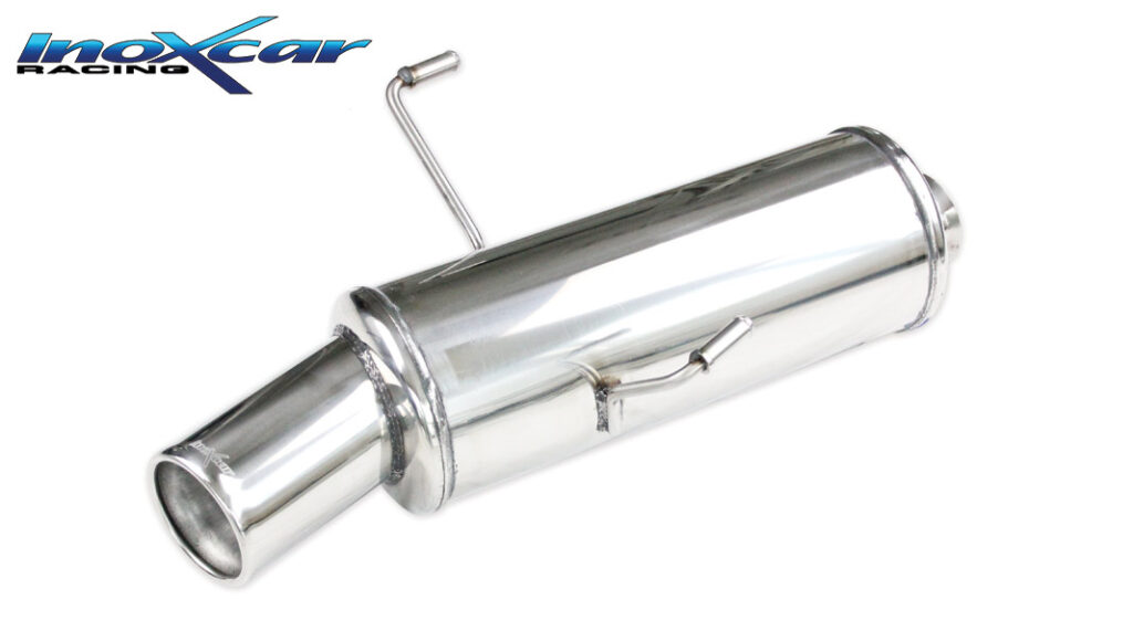 Inoxcar Endschalldämpfer mit 1 Endrohr Ø102 mm Chrom PE406.04.102 Inoxcar Endschalldämpfer mit 1 Endrohr Ø102 mm Chrom PE406.04.102